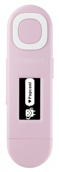 Плеер Flash Samsung U5 2Gb розовый MP3 OGG WMA ASF FM Диктофон 20 ч аудио USB 2.0