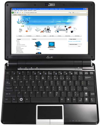 Субноутбук Asus Eee PC 1000HD 160G C900/1GB/160GB/Cam/BT/WinXP/10”Black
